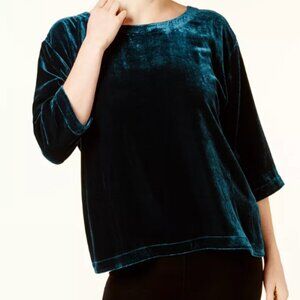 EILEEN FISHER Womens Velvet Ballet Neck BoxTop Size‎ 2X NEW WITH TAG